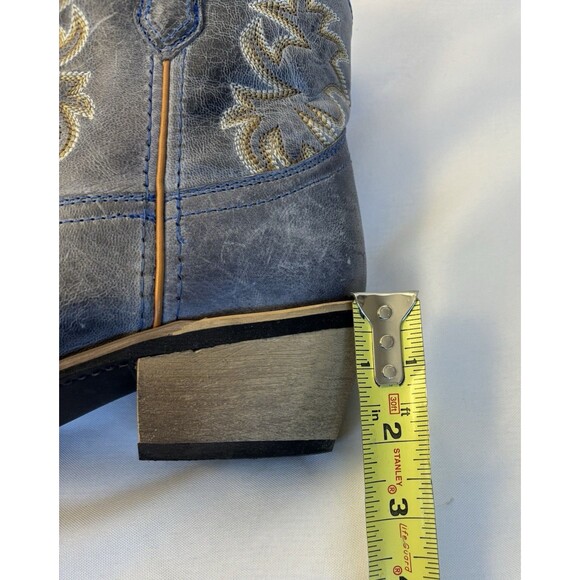 LAREDO Sapphyre Leather Western Short Boots Blue Gray Booties Women 8M #51026 - Picture 12 of 13